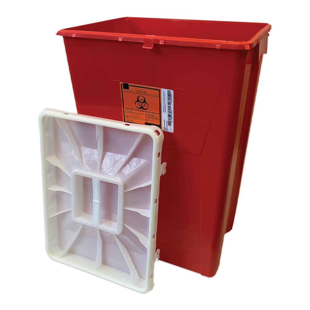 18gal (1PK) and 2gal (4PK) Mail-in Take Back Sharps Containers with Destruction Services for Safe & Environmentally-Responsible Needle Disposal | Home, Personal, Travel, and Professional Use