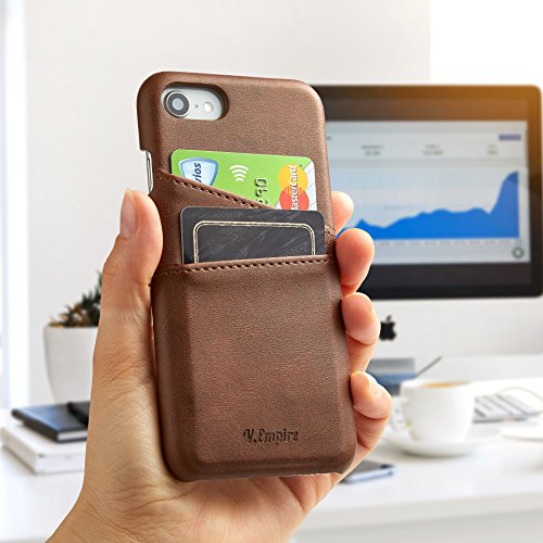 V.empire Leather Iphone Case For Iphone 7 | Iphone 8 Case | Compatible With Iphone Se 2020 | Wallet Iphone Case | Slim Leather Credit Card Holder #TOP1
