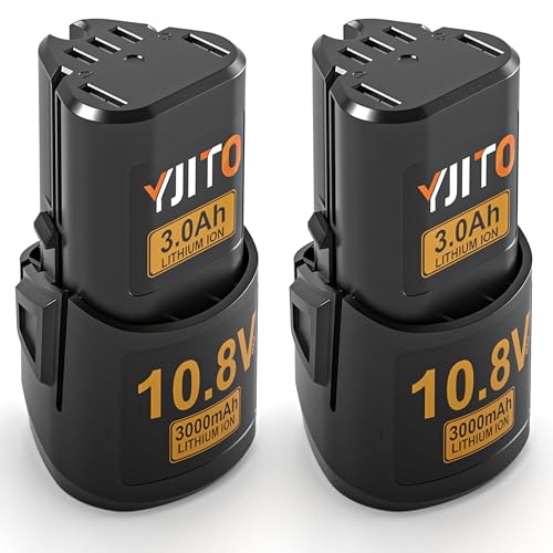 YJITO Upgraded 2-Pack 3000mAh Replacement Battery for Stihl 10.8V HSA 26 (Model 45154006500) Battery