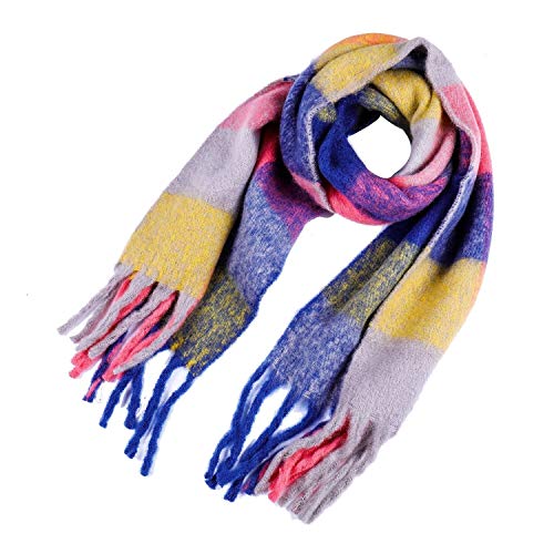 Châle en cachemire imitation coloré pour femme idéal pour rester chic et au chaud lors de vos sorties