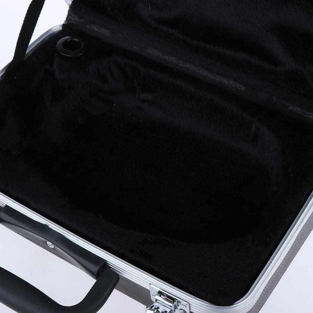 Custodia Rigida in Plastica per Tromba con Maniglia, Accessori per Tromba con Chiusura di, Colore Nero.