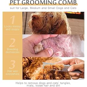   Dog-Combs-for-Grooming-Metal-Cat-Comb-for-Removing-Tangles-and-Knots-Professional-Grooming-Tool-for-Long-Haired-Dog-Cat-and-other-pets