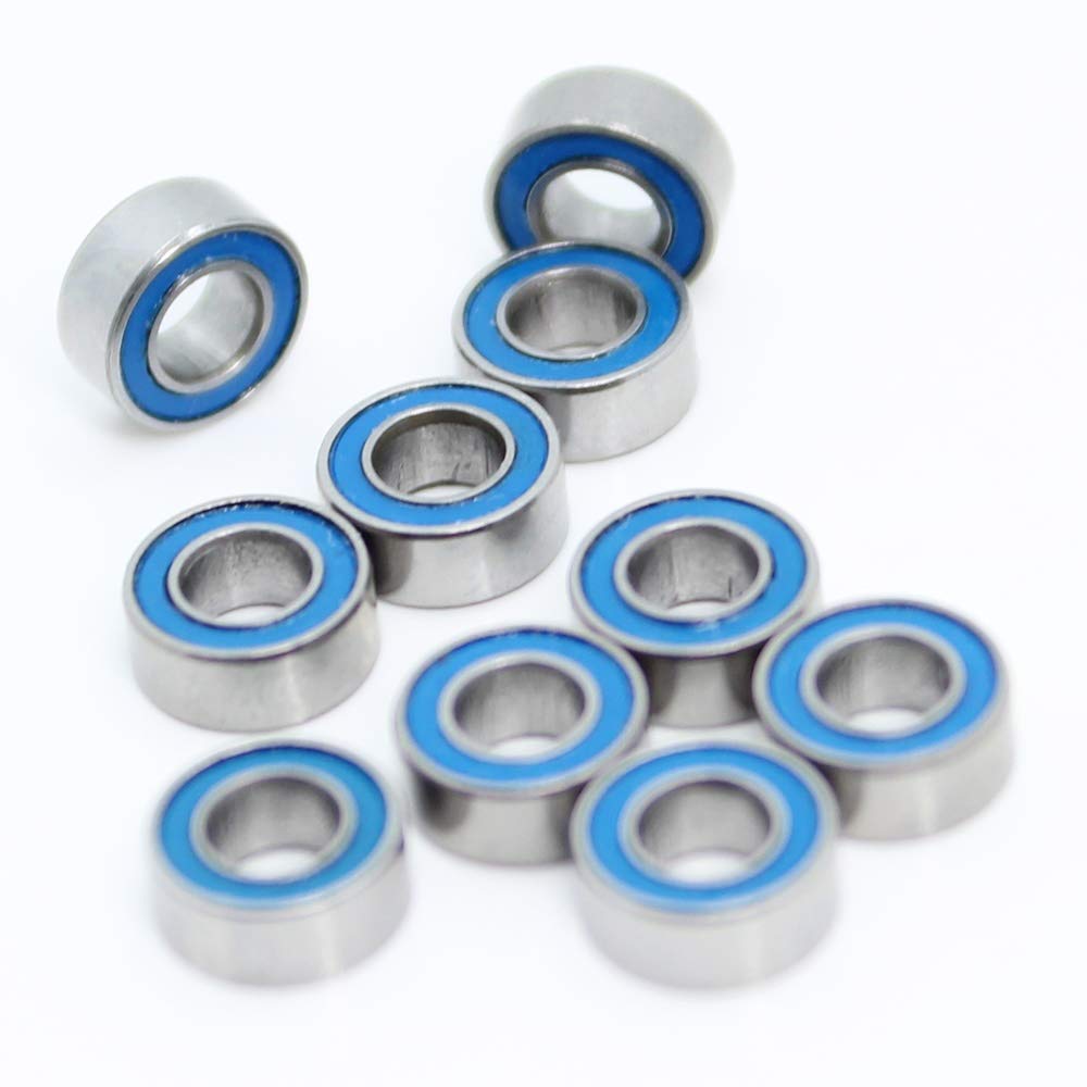 HYUJNAFZR MR63-2RS Blue Sealed Color Bearing ABEC-3 10PCS 3x6x2.5 mm Miniature MR63RS Ball Bearings L-630DD