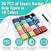 Coitak 30 Pieces Tennis Racket Grip Tape, Tennis Grip Tape, Tennis Overgrips for Anti Slip and Absorbent Grip