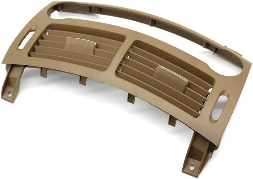 Center Console Air Vent Outlet Cover, Dashboard Air Conditioning AC Grille Frame Panel Trim Replacement For Mercedes Benz E Class W211 E200 E230 E260 E280 E300 2003-2008 (Dark Yellow)