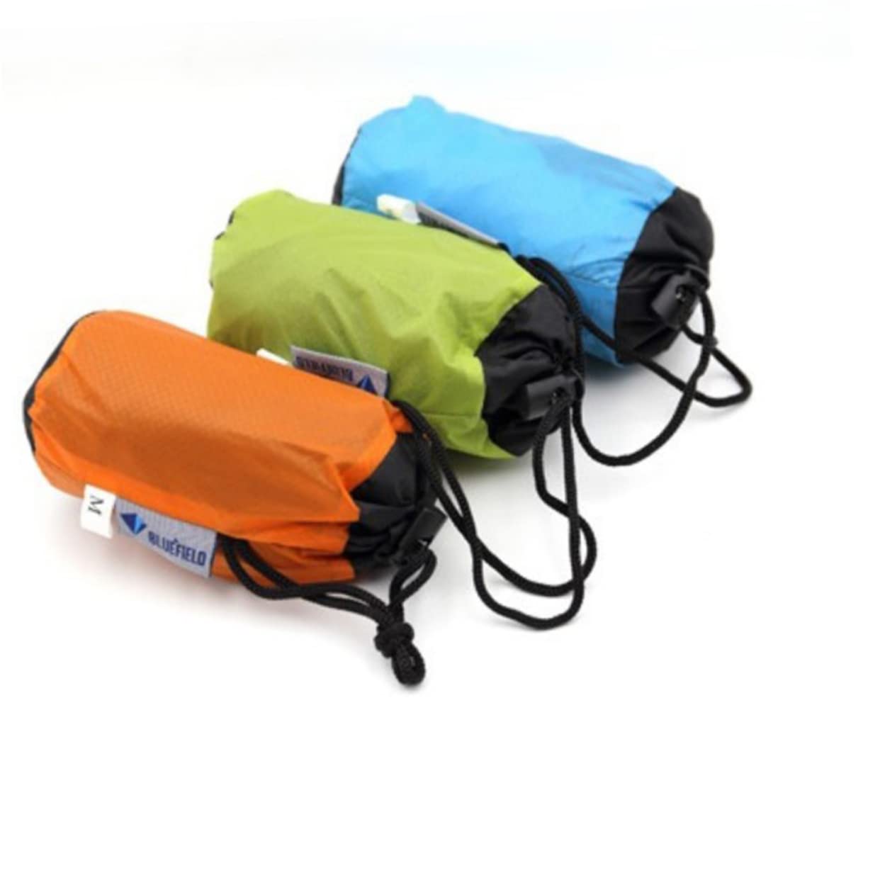 Kisangel Lightweight Compression Sleeping Bag for Adults Comfortable Outdoor Camping Pouch Drawstring Storage Bag for Hiking Trekking and Backpacking Green