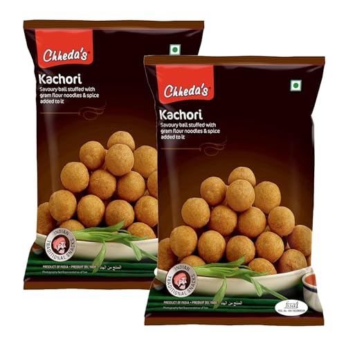 Image of Chheda's - Kachori - Crispy Spicy Snack - with Spicy Mixture Filling - 300 Gm Pack of 2