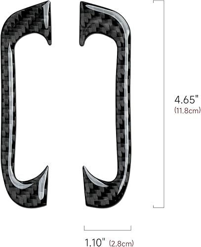 Miniatura 7 de BRMYL Calcomanías de ventilación A Pillar para Dodge Durango 2011-2020  Jeep Grand Cherokee WK2 2011-2021 Accesorios Calcomanías interiores de fibra