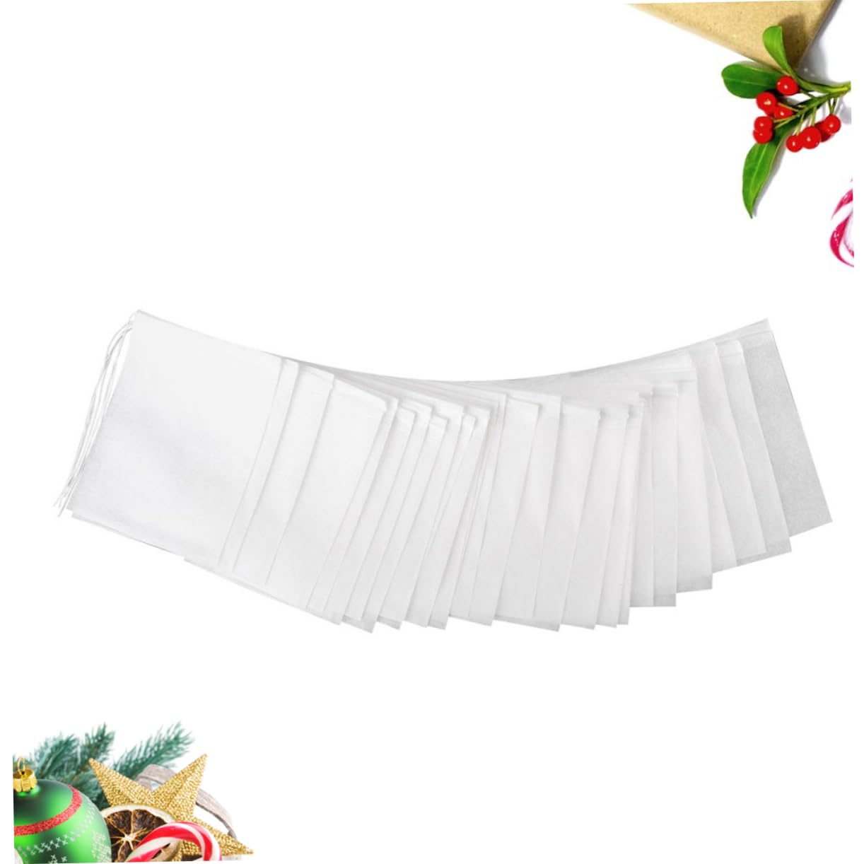 PRETYZOOM 600piezas Bolsas De Filtro De Té Desechables Diseño De Cordón Para Infusiones Hierbas y Marrones