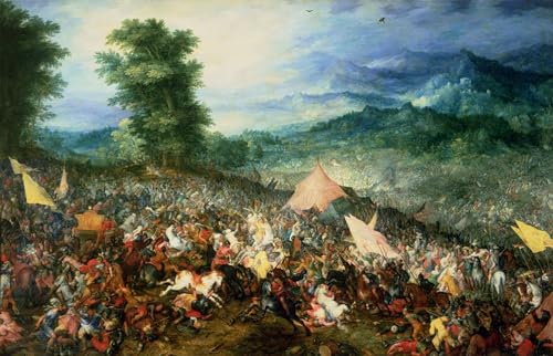 Impression sur toile bataille d'Arbelles Jan Brueghel chef-d'œuvre d'art