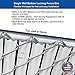 FenceSource Wave Slat (9 Colors) Single Wall Bottom Locking Privacy Slat for 4', 5', 6', 7' and 8' Chain Link Fence (4 ft, Gray)