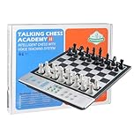 Premium Magnetic Electronic Chess Set – Large Pieces & Board, 2200+ Elo-Based Rating Engine, AI Voice Coach & LCD Display