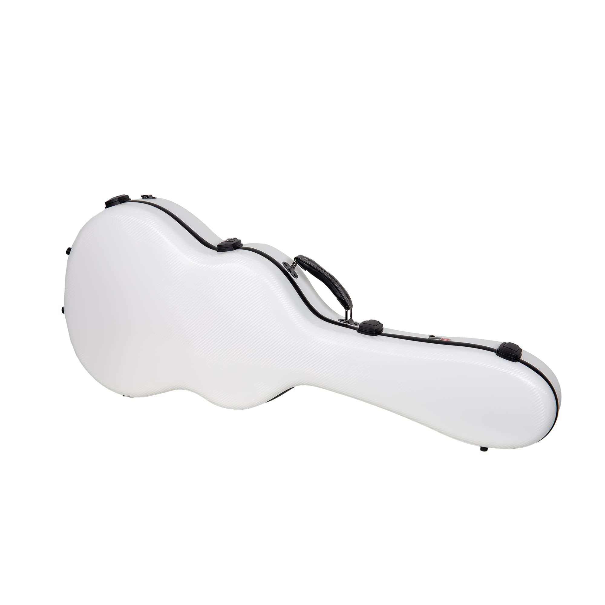 Crossrock Poly Carbon pasuje do gitar klasycznych 4/4, etui odporne na zarysowania w kolorze białym (CRF4020CWT)
