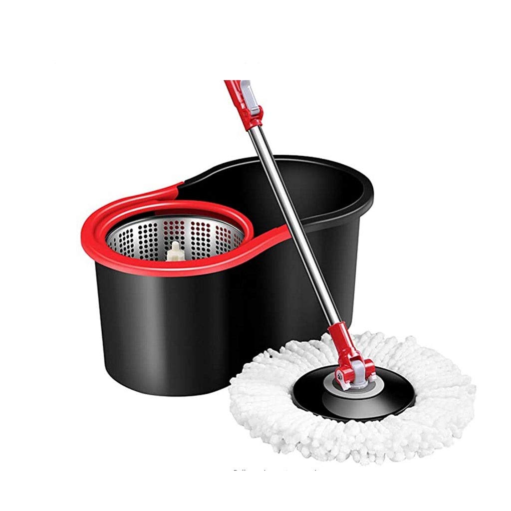 Vadrouille à 360 degrés pour nettoyage des sols sans effort grâce au panier sec inox