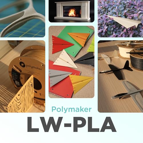 Filament LW-PLA bois Polymaker PolyLite 1.75mm réduit le poids