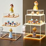 Acrylic Lighted Display Case, 3 Pcs...