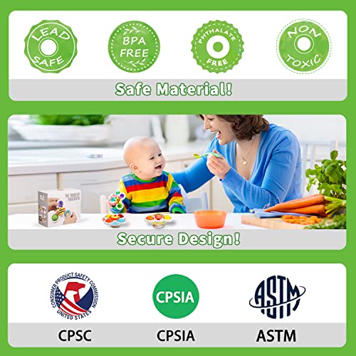 3Pcs Suction Cup Pop Up Fidget Spinner Toys For 1 2 Year Old Boys And Girls Baby 12-18 Months|1St Birthday Gifts Sensory Bath Toys For Toddler 1-3 #TOP1