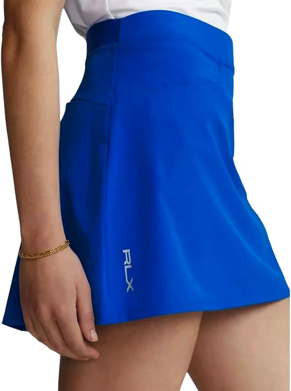 Ralph Lauren Women’s Golf 17” Back Pleated Skort, Royal Blue, Large