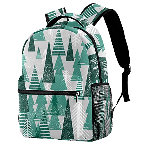 Sac à dos de voyage étanche motif forêt d'hiver anti-fuite gourde