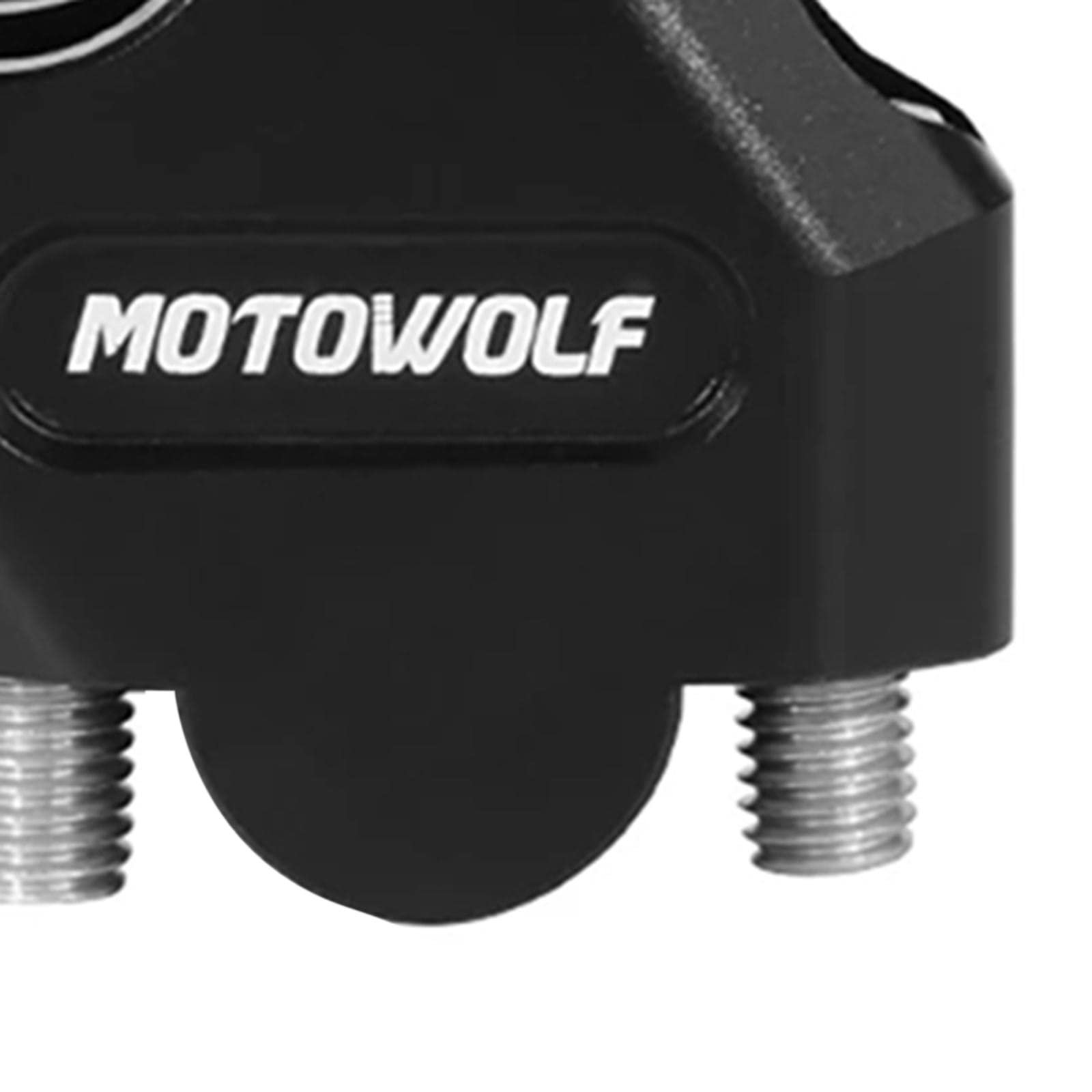 calandis universal motorcycle aluminum handle bar riser bar mount bracket black 28mm