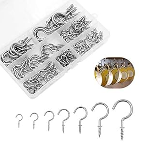 Hushtong Premium Schraubhaken Set 120 Stück