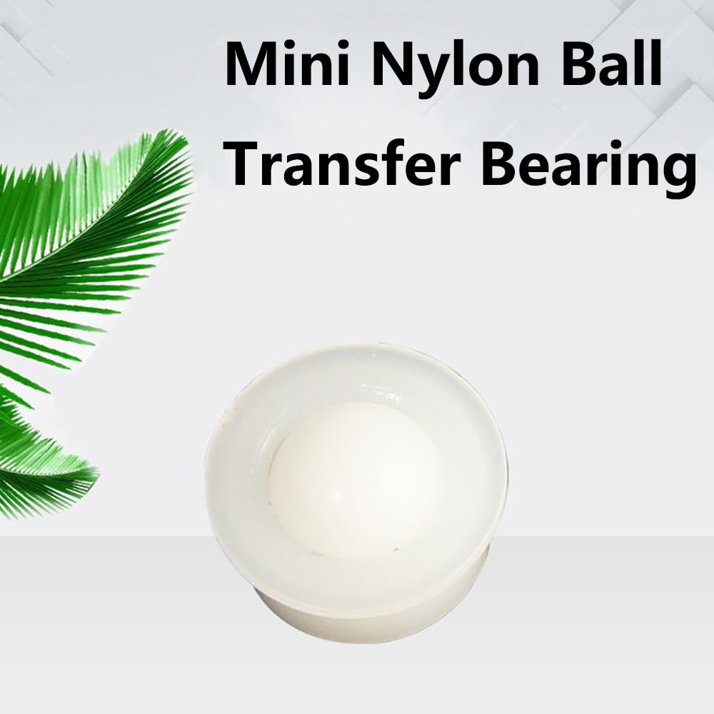 SagaSave 10 Ruedas de Rodamiento de Bolas de Transferencia 360 Grados, Mini Bolas de Nailon para Muebles