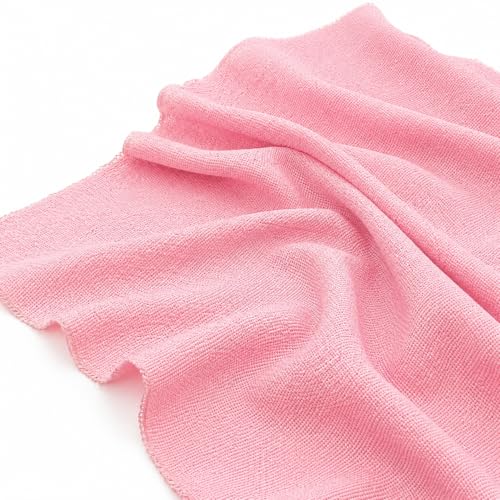 Image of M Fabrics 3 Meters Pink Aida Matty Fabric 8 Count 34 Inch Width | Cotton Cross Stitch Embroidery Cloth Soft Needlework Fabric for Cushion Covers Table Covers Craft Sewing - 3 Meters Pink
