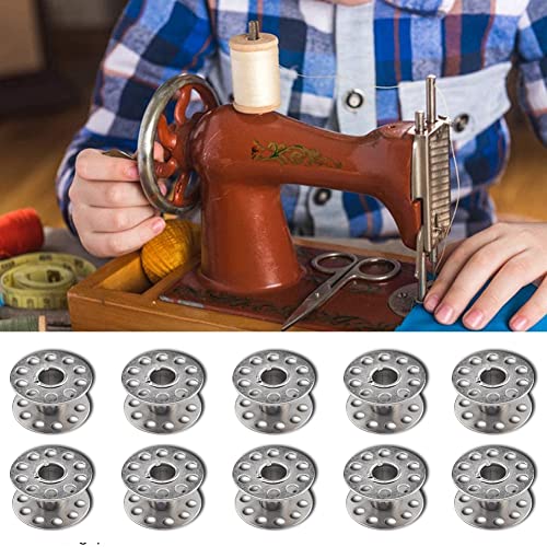 100 Pack Metal Bobbins Sewing Machine Singer Bobbins Accessories Threads Spools Home Sewing Handwork Tools For Brother Sewing Machine #TOP5