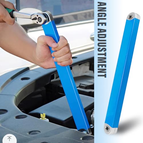 Extensor de llave de trinquete compensada para reparar el coche en casa 7