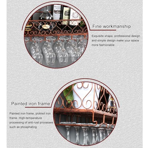 Casier à vin mural avec support en verre pour optimiser petite cuisine