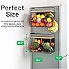 2 Set Magnetic Shelf For Fridge, Fruit Potato & Onion Storage Bins, Pantry Organizers & Storage, Large Container Magnetic Basket For Refrigerator 11 thumbnail image