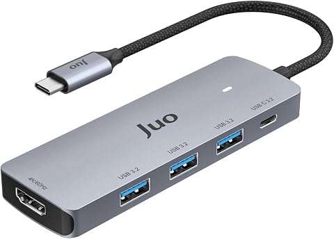 Juo Type-C 5Gbps 100W 4K 60Hz HDMI USB 3.2 Çokayıcı Hub