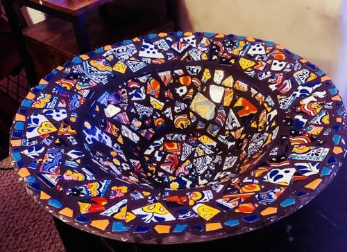 Broken Mexican Talavera Tiles Handmade Mix Designs 10 Pounds - Thumbnail 4