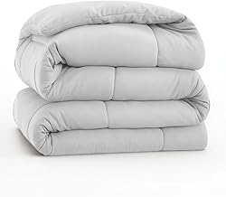 Edredom Queen Dupla Face, 400 Fios, Cobertor Macio para Cama Casal (Branco)