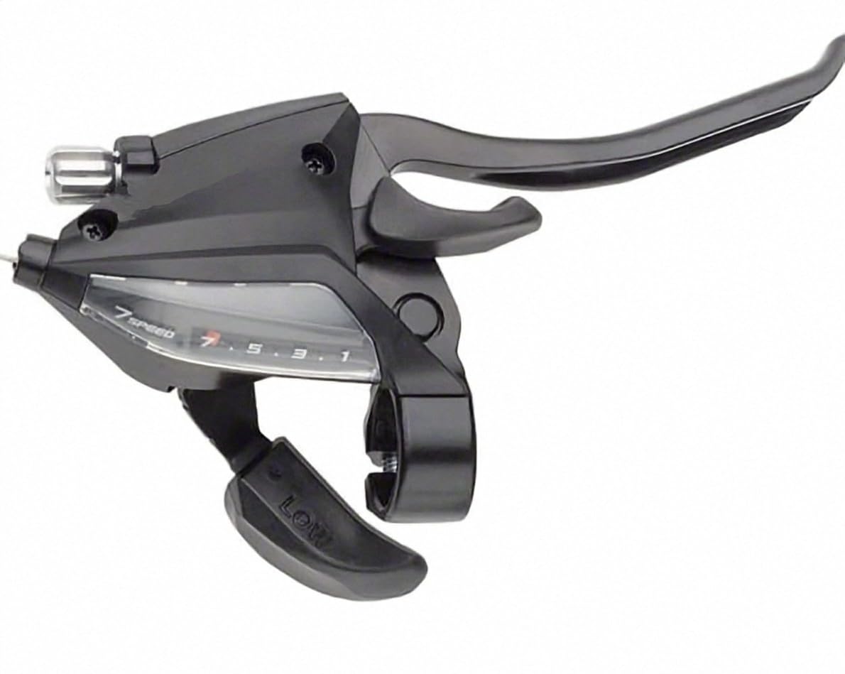 Shi-Mano Gear Shifter of 7 Speed Right Hand with Integrated Aluminium Brake Lever with Inner Wire Cable Suitable for All Gear Cycles-image-40