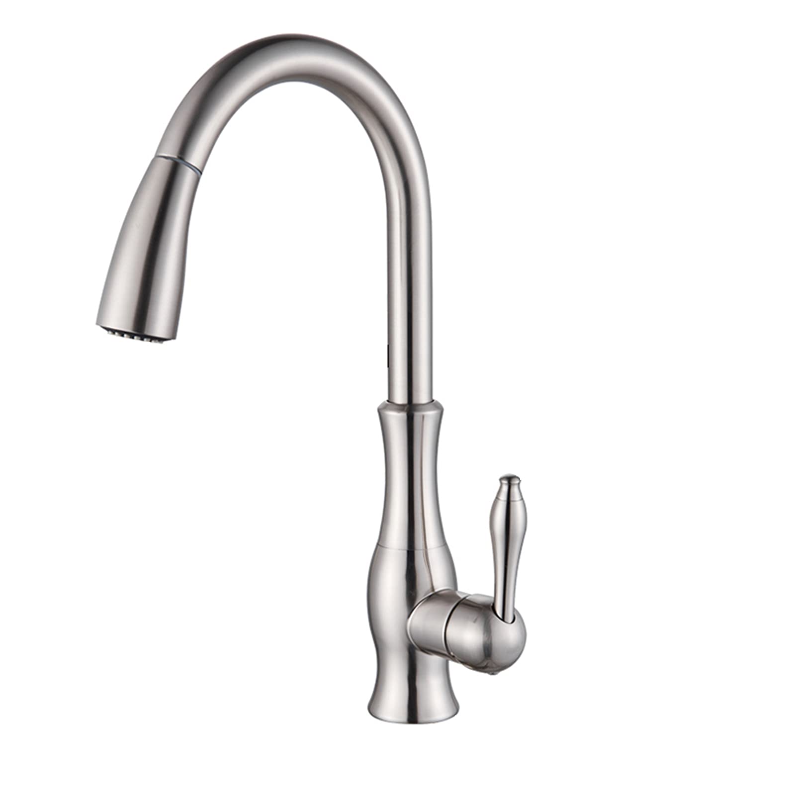 Robinets de cuisine extractibles noirs et or avec douchette amovible et mitigeur d'eau rotatif