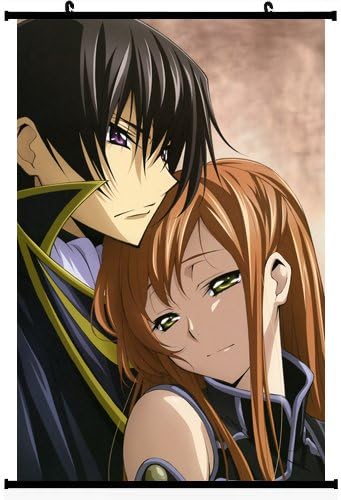 Code Geass Lelouch of the Rebellion Anime Wall Scroll Poster Lelouch Lamperouge Shirley Fenette(16''24'') Support Customized