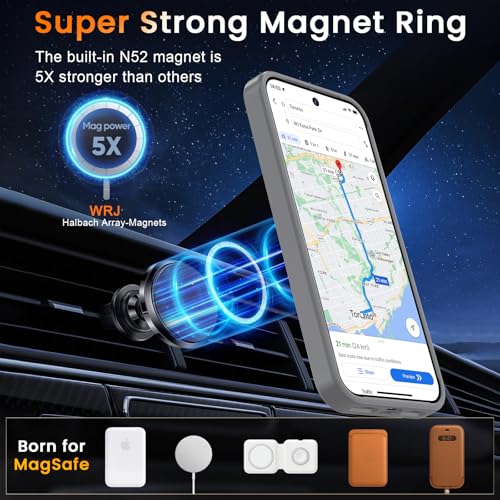 Image of WRJ Magnetic Case for Google Pixel 10 /10 Pro 6.3-Inch, Grey