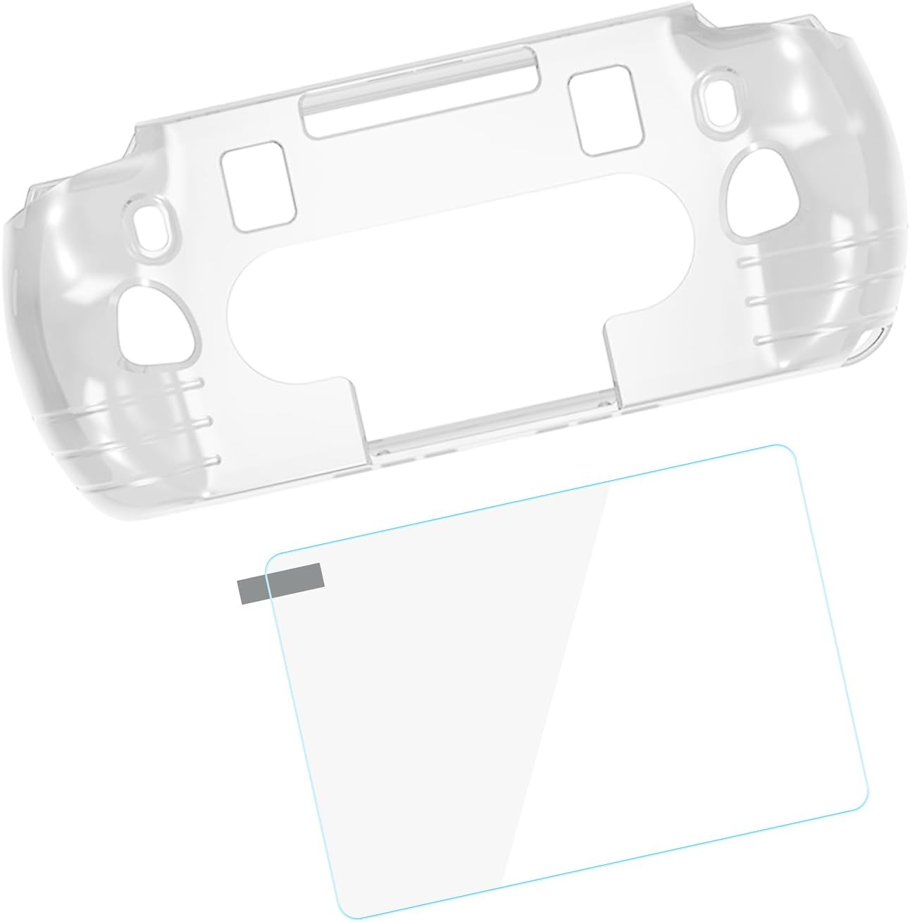 ゲームコンソールシステム用の透明な強化ガラスフィルムと保護ケーススリーブハウジングには、強化ガラスバンパーケースと汚れ防止スクリーンガードが含まれています