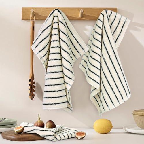 Jacquotha Striped Cotton Washcloths 4 Pack, 13” x 13” by Jacquotha - Used condition - Image 3