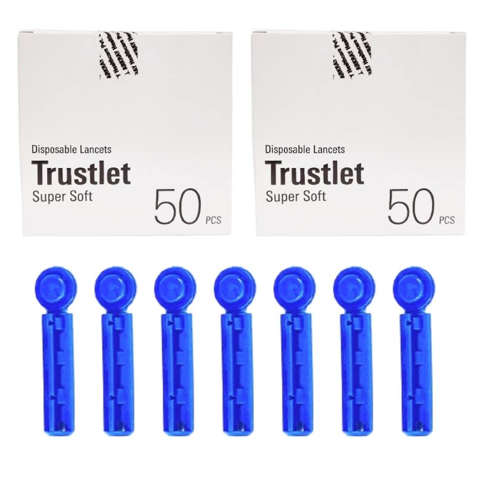 Arkray Trustlet 100 Disposable Sterile Lancets For Glucose Monitor Glucometer Lancets (B09ZXYLDS6) Amazon Price History, Amazon Price Tracker
