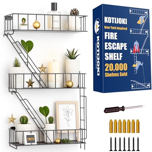 KOTIJOKI Fire Escape Wall Shelf - New York Decorative Floating