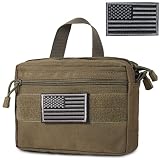 MOLLE Pouch - 1000D Tactical Handbag Multi-Purpose Compact Pouches Utility EDC Hanging Tool Bag with