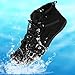 Helenbra Men's Plush Warm Hiking Snow Boots,Couple Lace Up Slip-on Soft Outdoor Travel Fashion Jogging Sock Sneakers Lightweight Barefoot Camping Backpacking Comfortable Winter Water Shoes (Black,11)
