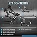 Rockplanet Front Suspension Control Arm Kit Compatible With 2007-2011 Honda CR-V Front Lower Control Arm, Front & Rear Sway Bar End Links, Outer & Inner Tie Rod End