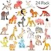 Produktbild Cartoon Tierfiguren-Set , 24 Mini-Wildtiere, Spielzeugtiere aus Kunststoff, Dschungeltiere Spielzeug-Set, Plastiktiere für Kinder, Jungen und Mädchen, Party-Mitgebsel, Klassenzimmer-Belohnungen