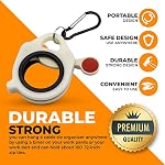 Pugdodo Zip TIE Organisateur (2PCS)-Léger porte-câble en plastique sans gaspillage inutile et simple organisateur de câble réutilisable (blanc)