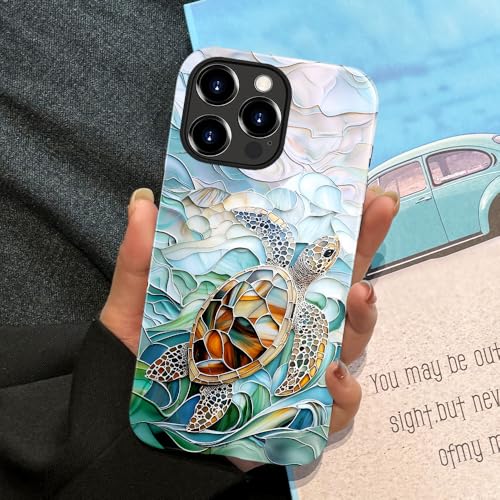 Compatible with iPhone 14 Pro,Anti-Scratch Glossy Case Cover,Turtle Blue Green Sea by Generic - Used condition - Image 7