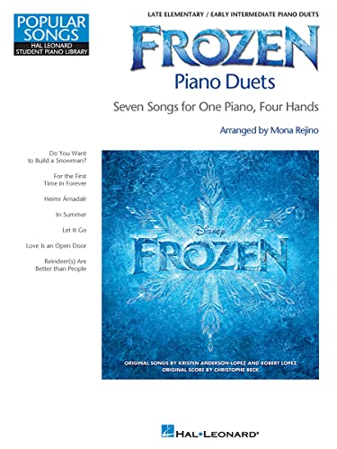 Frozen Piano Duets by Mona Rejino | Piano 4 Hands Songbook | Late Elementary Early Intermediate | Disney Sheet Music | Educational Piano Library | Popular Songs Series | Students & Teachers image 3