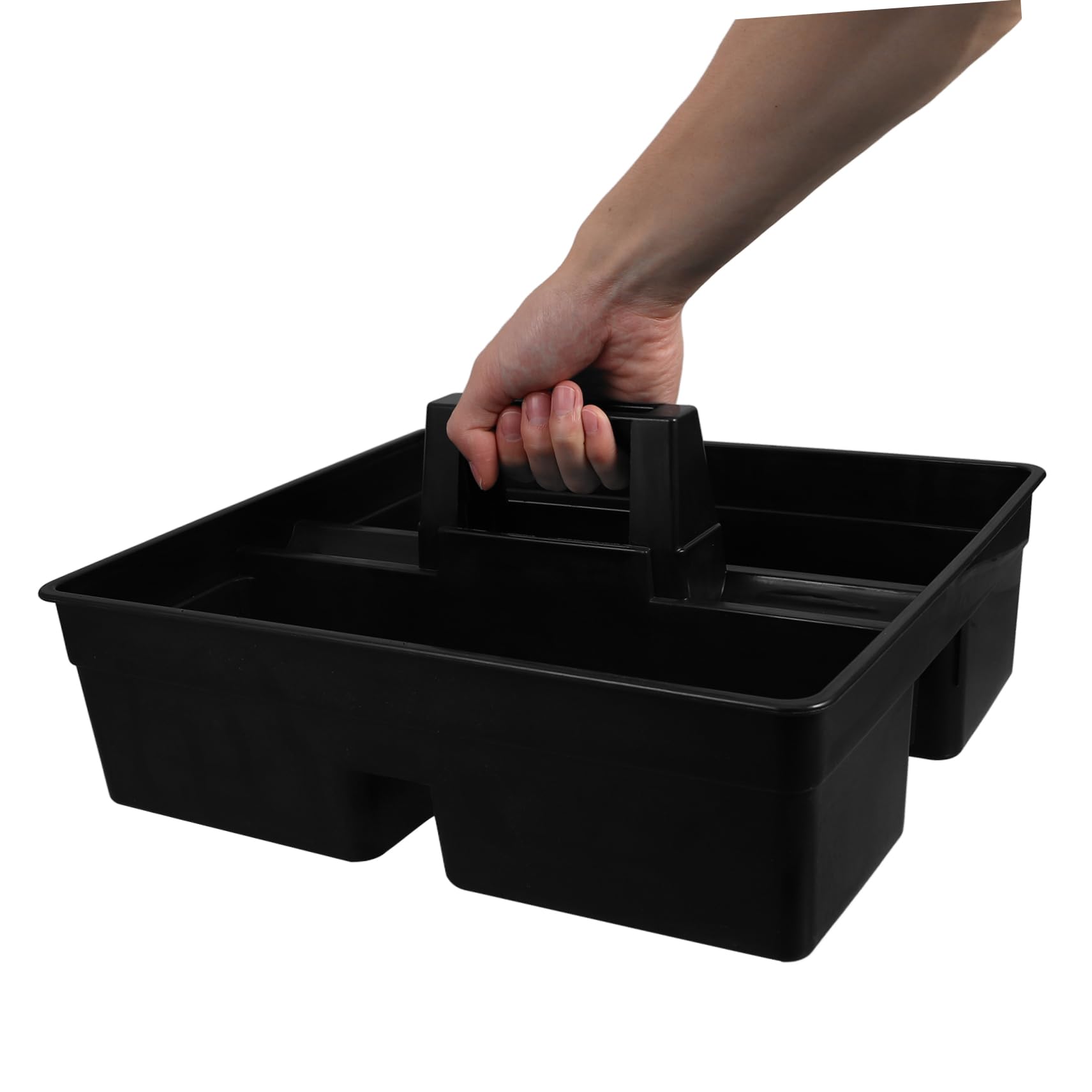 Mobestech Carrito De Limpieza Grande De Plástico Con Asa, Organizador Portátil Para Productos De Limpieza, Cesta Multiusos Para Hotel y Almacenamiento Industrial